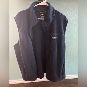 L.L. Bean Navy Fleece Vest